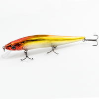 FISHING LURE 4.5INCH MINNOW LURE HARD BAIT WITH RATTLES - YH09C