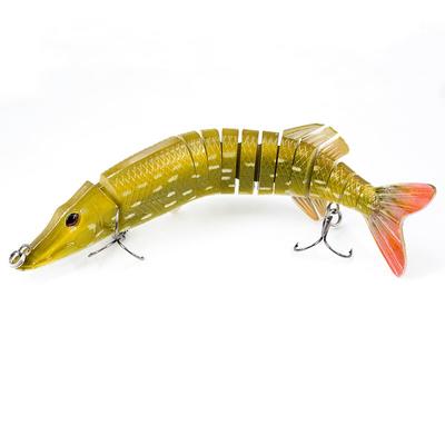 FISHING LURE 12INCH 8INCH 5INCH JOINTED LARGE NATURAL FISHING PIKE SWIM BAIT - YL15B