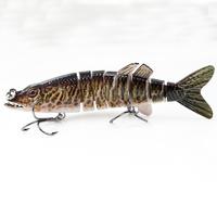 FISHING LURE 4.3INCH 8 JOINTED BABY PIKE LURE SWIM BAIT - YL15D