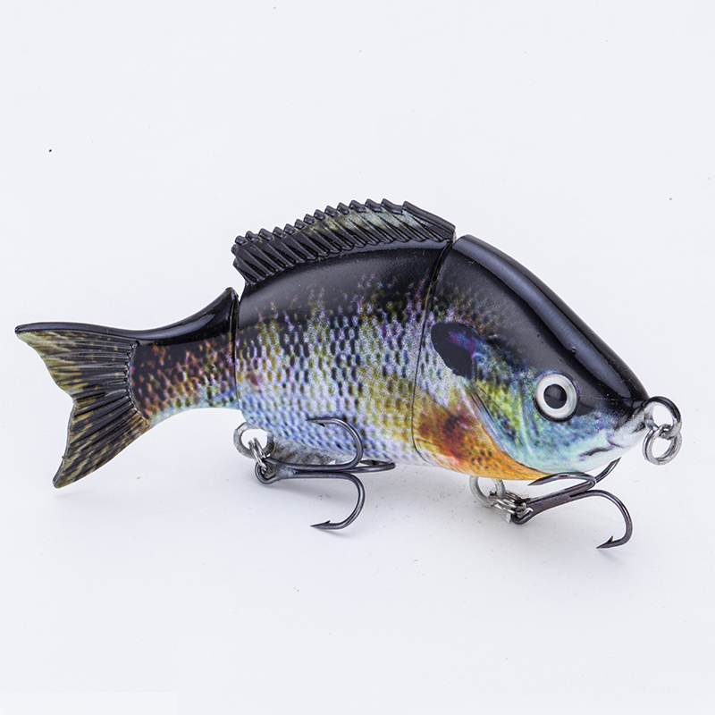 FISHING LURE 3.5INCH 3 JOINTED TILAPIA SWIM BAIT - YL23