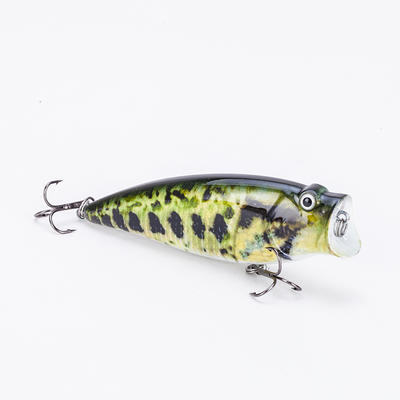 Factory handmade 3.5inch popper fishing lure with sharp hooks---YH05