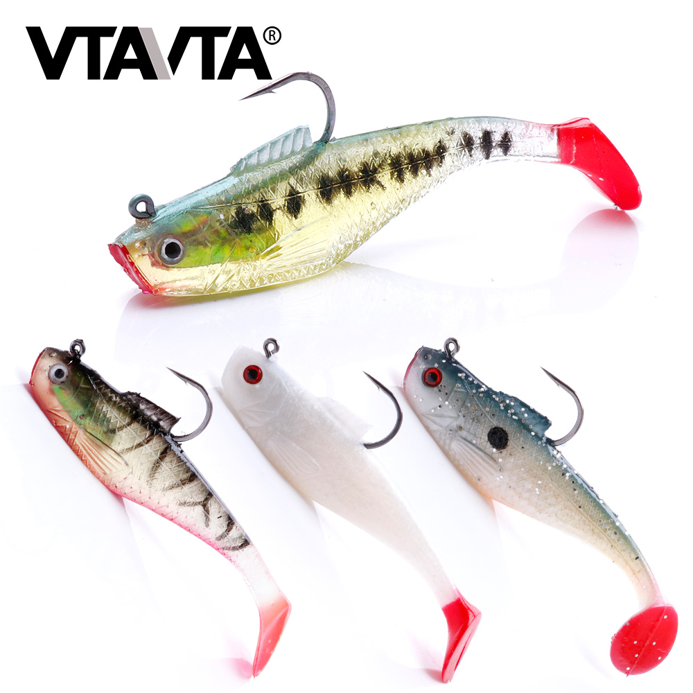 VTAVTA 26g Lead Head Silicone Bait Fishing Lure Soft Baits Artificial Worm Lure Wobblers For Pike Winter Fishing Tackle Lures